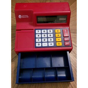Learning Resources Pretend & Play Calculator Cash Register  TESTED & WORKING
